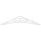 Ekena Millwork Pitch Genova Architectural Grade PVC Gable Pediment, 48"W x 10"H x 1"P (5/12) GPP048X010X100GEN - alternate 4